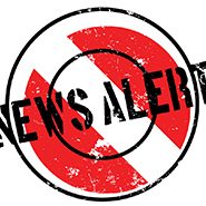 News Alert rubber stamp. Grunge design with dust scratches. Effects can be easily removed for a clean, crisp look. Color is easily changed.